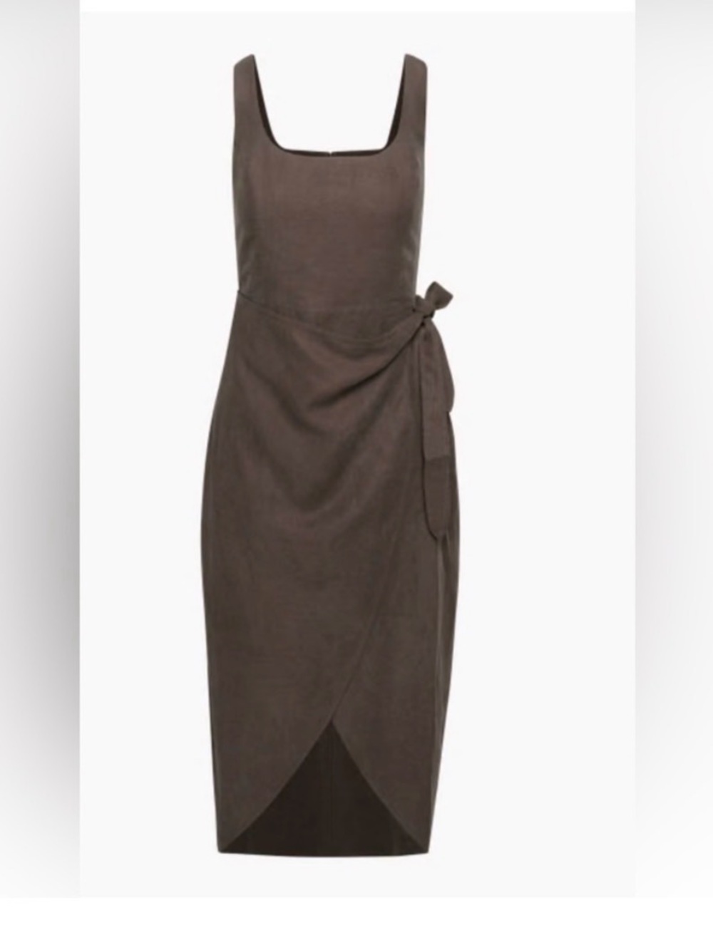 Aritzia Wilfred Saturn Linen Midi Dress